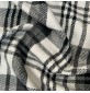 Clearance Melton Wool Mix Black and White Check Large 3