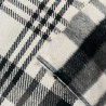 Clearance Melton Wool Mix Black and White Check Large 4