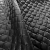 Quilted Fabric Leatherette Double Diamond Design 1