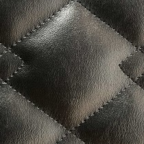 Quilted Fabric Leatherette Double Diamond Design 1