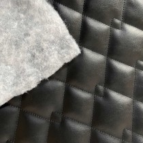 Quilted Fabric Leatherette Double Diamond Design 1