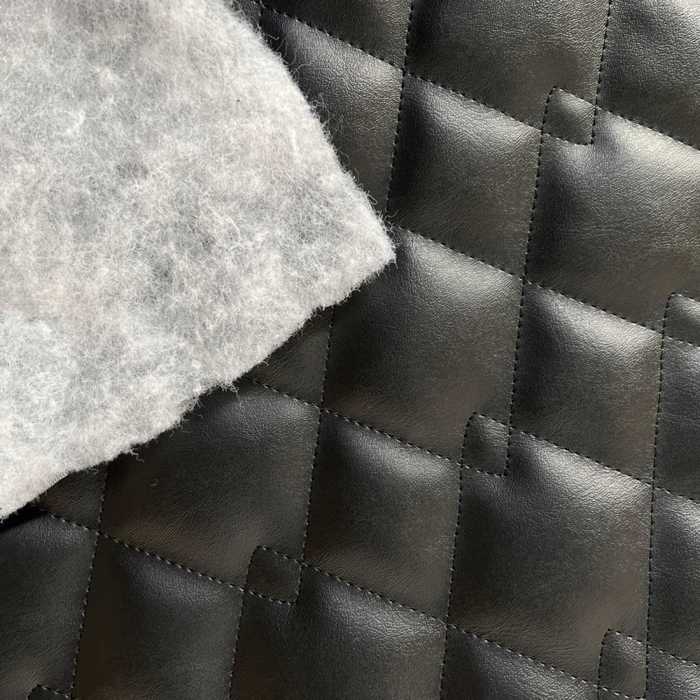 Quilted Fabric Leatherette Double Diamond Design - EU Fabrics