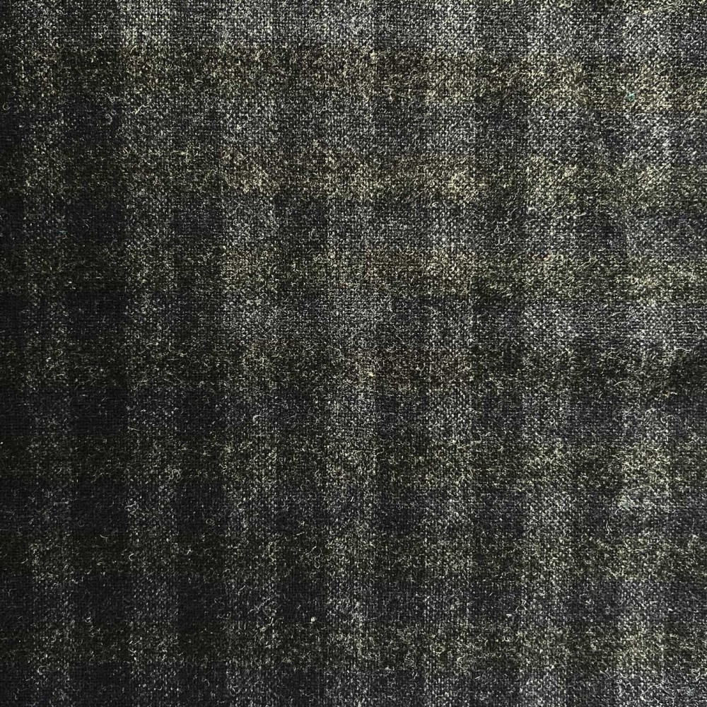 Clearance Melton Wool Mix Grey and Black Stripe (2) 1