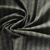 Clearance Melton Wool Mix Grey and Black Stripe (2) 2