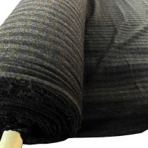 Clearance Melton Wool Mix Grey and Black Stripe (2) 5