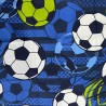 Fun Printed Cotton Fire Retardant Blue Football 1