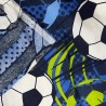 Fun Printed Cotton Fire Retardant Blue Football 4