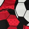 Fun Printed Cotton Fire Retardant Red Football 2