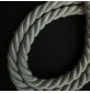 Curtain Tieback Rope Light Grey Braid 1