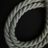 Curtain Tieback Rope Light Grey Braid 1