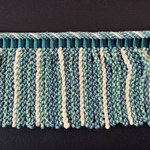 Chenille Curtain Fringe 12cm ()  Turquoise