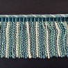 Chenille Curtain Fringe 12cm ()  Turquoise