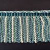 Chenille Curtain Fringe 12cm ()  Turquoise