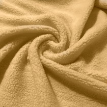 Double Sided Coral Cuddle Fleece Fabric Cream