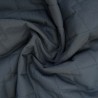 Quilted 7oz Waterproof Fabric Double Diamond Design Navy 1