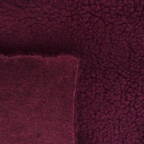 Sherpa Fleece Fabric SPECIAL OFFER Burgundy 3