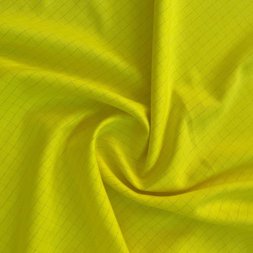 Hi Vis Cotton Check  Fabric