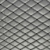 Quilted Leatherette  Black and Grey 1