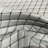 Quilted Leatherette  Black and Grey 2