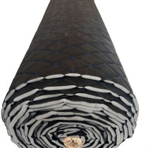 Quilted Leatherette  Brown with Brown Stitching1