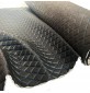 Quilted Leatherette  Blue and Black 4