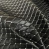 Quilted Leatherette  Black and white 3