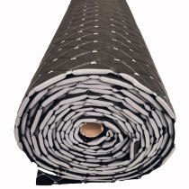 Quilted Leatherette  Brown with Brown Stitching1