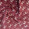 100% Cotton Burgundy Leaves 2