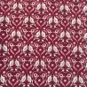 100% Cotton Burgundy Leaves 4