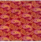 100% Cotton Red Paisley 2