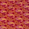 100% Cotton Red Paisley 2