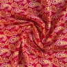 100% Cotton Red Paisley 3