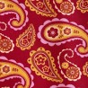 100% Cotton Red Paisley 4