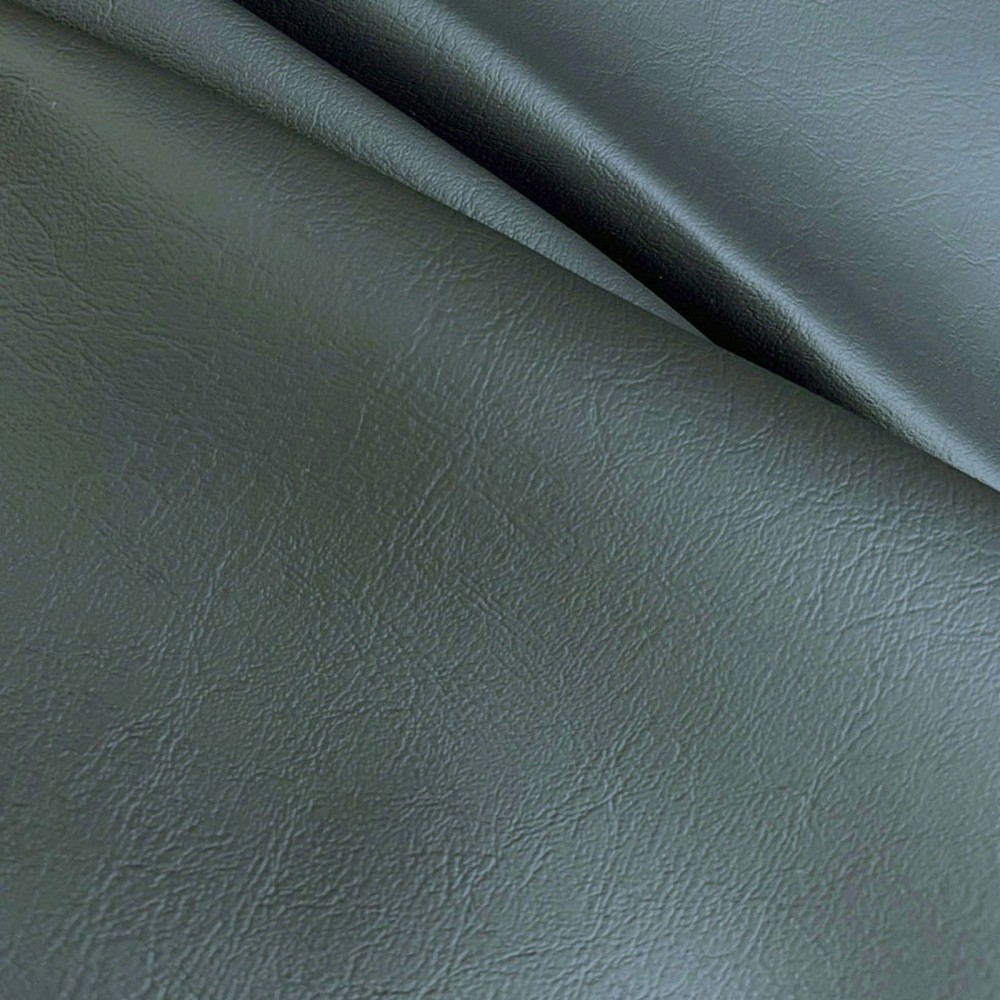 Slate Gray Pebble Grain Textured Faux Leather Vinyl Fabric