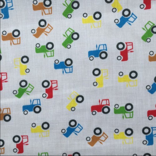 Polycotton Fabric Cars