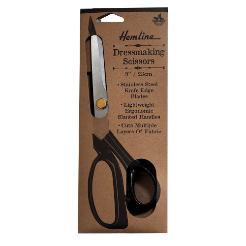 Hemline Dressmaking Scissors Black