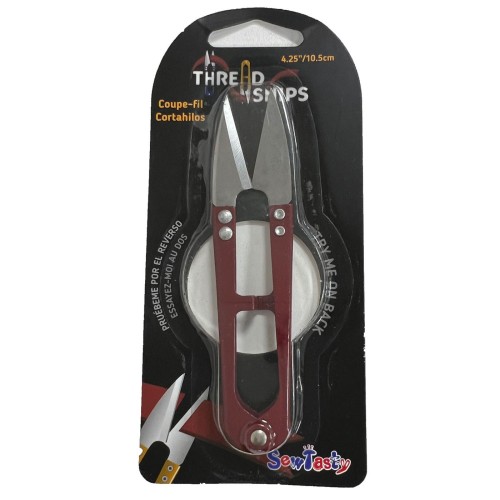 Thread Snips 4.25"/10.5cm red