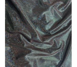 Stretch Hologram Dot Foil Fabric 175gsm