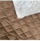 Quilted Suede Fabric Brown5