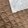 Quilted Suede Fabric Brown5