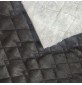 Quilted Suede Fabric Charcoal4