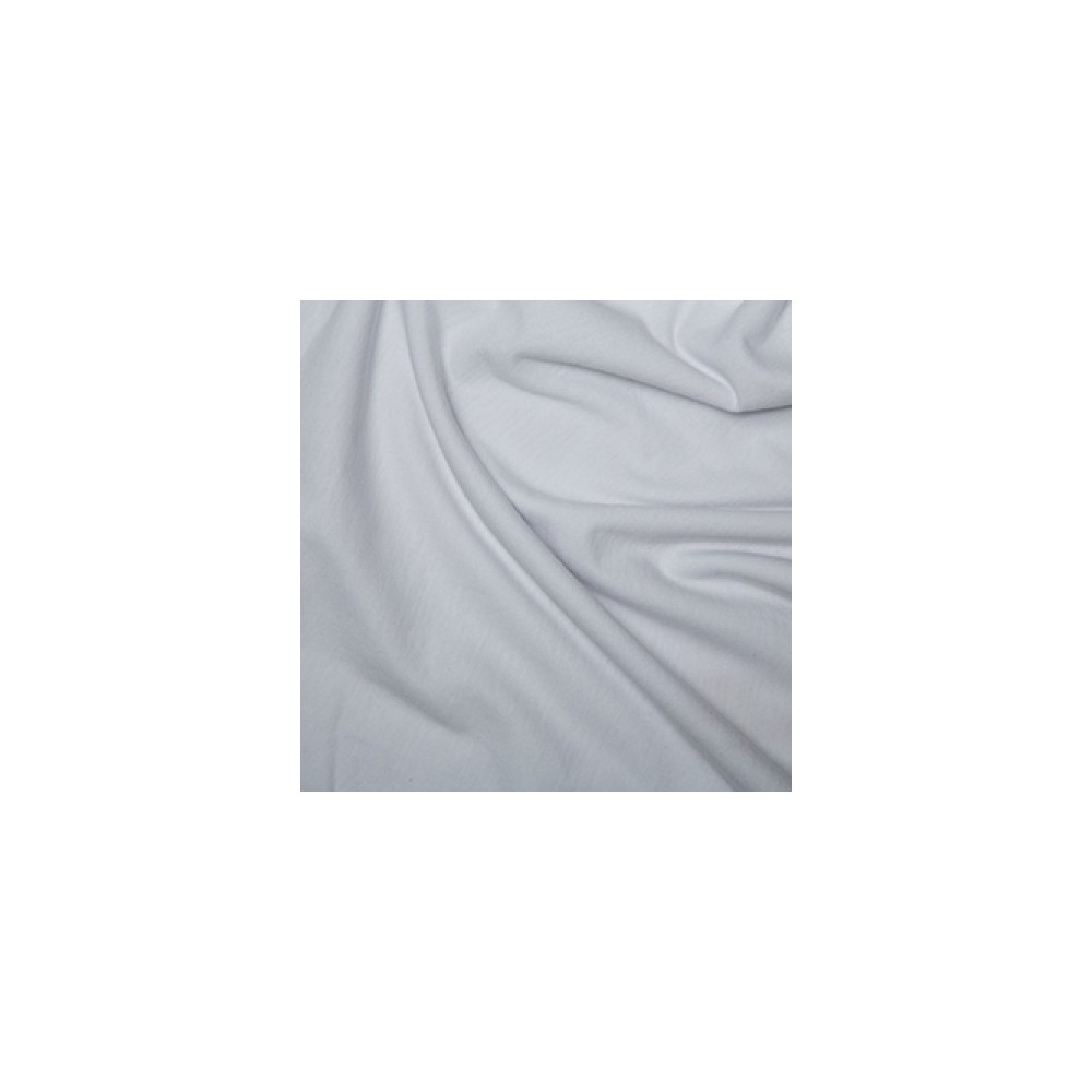 100% Cotton Interlock Jersey White