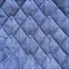 Quilted Suede Fabric Mid Blue5