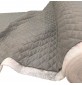 Quilted Suede Fabric Silver Grey1