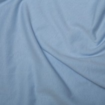 100% Cotton Interlock Jersey Pale Blue