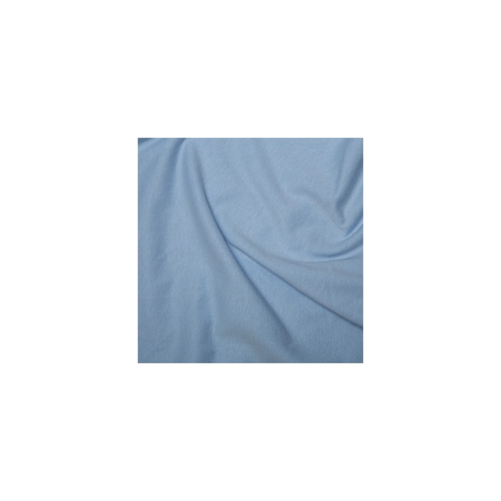 100% Cotton Interlock Jersey Pale Blue