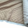 Quilted Fabric Lining Diamond Design Beige3