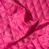 Quilted Fabric Lining Diamond Design Cerise2