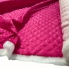 Quilted Fabric Lining Diamond Design Cerise5