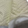 Quilted Fabric Lining Diamond Design Dark Ivory1